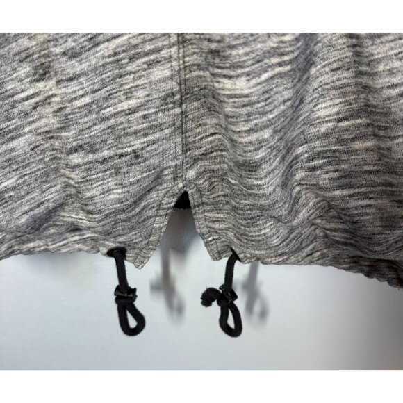 Abercrombie & Fitch Womens Quilted Sherpa Hooded Jacket Small Gray Fall Winter - Picture 7 of 13